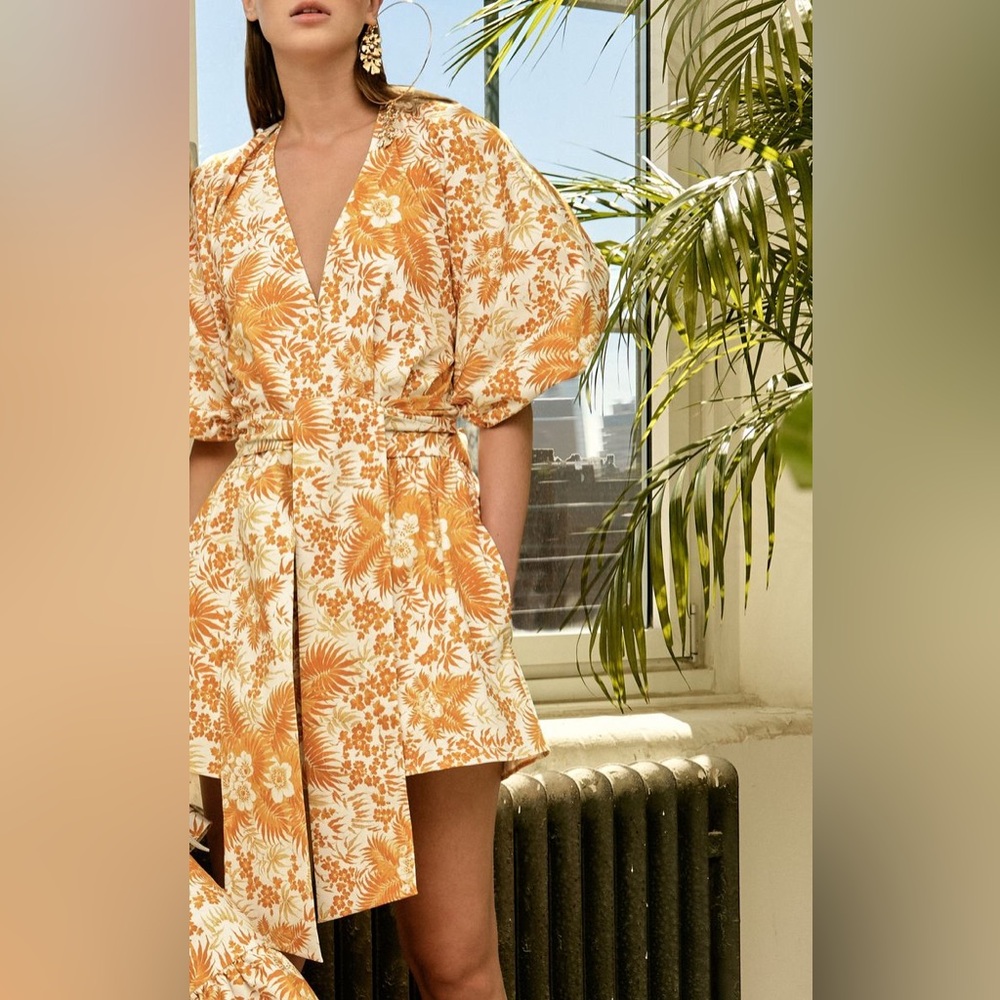 Anthropologie x Amur Constance Print Romper - size 12 NWT